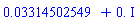 0.3314502549e-1+0.*I
