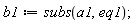 b1 := subs(a1, eq1);