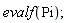 evalf(Pi)