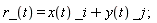 r_(t) = x(t)*_i+y(t)*_j