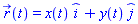 r_(t) = x(t)*_i+y(t)*_j