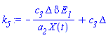 -c__3*Delta*delta*E__1/(a__2*X(t))+c__3*Delta