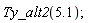 Ty_alt2(5.1);
