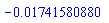 -0.1741580880e-1
