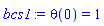 theta(0) = 1
