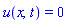 u(x, t) = 0