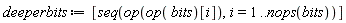 deeperbits := [seq(op(op(bits)[i]), i = 1 .. nops(bits))]