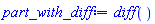 diff()