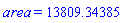 area = 13809.34385