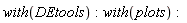 with(DEtools); with(plots)