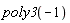 poly3(-1)
