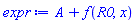 A+f(R0, x)