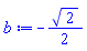 -(1/2)*2^(1/2)