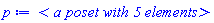module PosetObject () local numElems::':-integer', height::':-integer', width::':-integer', comparator::procedure, comparatorExists::boolean, transitiveClosure::Matrix, transitiveClosureExists::boolean, transitiveReduction::Matrix, transitiveReductionExists::boolean, elementMap::table, minimalElements::set, minimalElementsExists::boolean, leastElement::':-integer', maximalElements::set, maximalElementsExists::boolean, greatestElement::':-integer', closureGraph::Graph, closureGraphExists::boolean, connectedComponents::(set(set)), connectedComponentsExists::boolean, reductionGraph::Graph, reductionGraphExists::boolean, adjList::Array, adjListExists::boolean, isLattice::boolean, isFaceLattice::boolean, grade::':-integer', isGraded::boolean, isRanked::boolean, rankFuction::procedure, rankTable::Array, rankFuctionExists::boolean; option object; end module