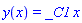 y(x) = _C1*x