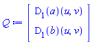 Vector(2, {(1) = (D[1](a))(u, v), (2) = (D[1](b))(u, v)})