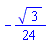-(1/24)*3^(1/2)