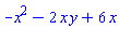 -x^2-2*x*y+6*x