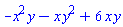 -x^2*y-x*y^2+6*x*y