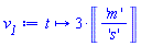 proc (t) options operator, arrow; 3*Unit('m'/'s') end proc