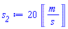 20*Units:-Unit(m/s)