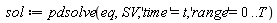 sol := pdsolve(eq, SV, 'time' = t, 'range' = 0 .. T)
