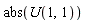 abs(U(1, 1))
