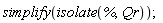 simplify(isolate(%, Qr))