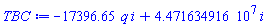 -17396.65*q*i+44716349.16*i