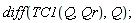 diff(TC1(Q, Qr), Q)