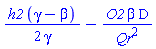 (1/2)*h2*(gamma-beta)/gamma-O2*beta*Student:-VectorCalculus:-D/Qr^2
