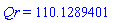 Qr = 110.1289401