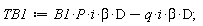 TB1 := B1*D*P*beta*i-D*beta*i*q
