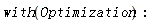 with(Optimization)