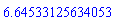 HFloat(6.645331256340534)