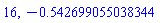 16, -.542699055038344258
