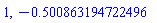 1, HFloat(-0.5008631947224957)
