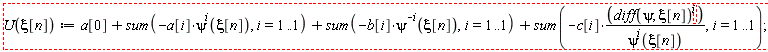 Typesetting:-mambiguous(Typesetting:-mrow(Typesetting:-mi("U", fontstyle = "italic", mathvariant = "italic"), Typesetting:-mfenced(Typesetting:-mrow(Typesetting:-mi("&xi;", fontstyle = "normal", mathvariant = "normal"), Typesetting:-mfenced(Typesetting:-mi("n", font_style_name = "2D Input", fontstyle = "italic", mathvariant = "italic"), open = "&lsqb;", close = "&rsqb;", font_style_name = "2D Input", mathvariant = "normal")), mathvariant = "normal"), Typesetting:-mo("&Assign;", accent = "false", fence = "false", largeop = "false", lspace = "0.2777778em", mathvariant = "normal", movablelimits = "false", rspace = "0.2777778em", separator = "false", stretchy = "false", symmetric = "false"), Typesetting:-mi("a", fontstyle = "italic", mathvariant = "italic"), Typesetting:-mfenced(Typesetting:-mn("0", mathvariant = "normal"), open = "&lsqb;", close = "&rsqb;", mathvariant = "normal"), Typesetting:-mo("&plus;", accent = "false", fence = "false", largeop = "false", lspace = "0.2222222em", mathvariant = "normal", movablelimits = "false", rspace = "0.2222222em", separator = "false", stretchy = "false", symmetric = "false"), Typesetting:-mi("sum", fontstyle = "italic", mathvariant = "italic"), Typesetting:-mfenced(Typesetting:-mrow(Typesetting:-mo("&uminus0;", accent = "false", fence = "false", largeop = "false", lspace = "0.2222222em", mathvariant = "normal", movablelimits = "false", rspace = "0.2222222em", separator = "false", stretchy = "false", symmetric = "false"), Typesetting:-mi("a", fontstyle = "italic", mathvariant = "italic"), Typesetting:-mfenced(Typesetting:-mi("i", fontstyle = "italic", mathvariant = "italic"), open = "&lsqb;", close = "&rsqb;", mathvariant = "normal"), Typesetting:-mo("&sdot;", accent = "false", fence = "false", font_style_name = "2D Input", largeop = "false", lspace = "0.0em", mathvariant = "normal", movablelimits = "false", rspace = "0.0em", separator = "false", stretchy = "false", symmetric = "false"), Typesetting:-msup(Typesetting:-mi("&psi;", font_style_name = "2D Input", fontstyle = "normal", mathvariant = "normal"), Typesetting:-mi("i", font_style_name = "2D Input", fontstyle = "italic", mathvariant = "italic"), superscriptshift = "0"), Typesetting:-mfenced(Typesetting:-mrow(Typesetting:-mi("&xi;", fontstyle = "normal", mathvariant = "normal"), Typesetting:-mfenced(Typesetting:-mi("n", fontstyle = "italic", mathvariant = "italic"), open = "&lsqb;", close = "&rsqb;", mathvariant = "normal")), mathvariant = "normal"), Typesetting:-mo("&comma;", accent = "false", fence = "false", largeop = "false", lspace = "0.0em", mathvariant = "normal", movablelimits = "false", rspace = "0.3333333em", separator = "true", stretchy = "false", symmetric = "false"), Typesetting:-mi("i", fontstyle = "italic", mathvariant = "italic"), Typesetting:-mo("&equals;", accent = "false", fence = "false", largeop = "false", lspace = "0.2777778em", mathvariant = "normal", movablelimits = "false", rspace = "0.2777778em", separator = "false", stretchy = "false", symmetric = "false"), Typesetting:-mn("1", mathvariant = "normal"), Typesetting:-mo("&period;", accent = "false", fence = "false", largeop = "false", lspace = "0.2222222em", mathvariant = "normal", movablelimits = "false", rspace = "0.0em", separator = "false", stretchy = "false", symmetric = "false"), Typesetting:-mo("&period;", accent = "false", fence = "false", largeop = "false", lspace = "0.2222222em", mathvariant = "normal", movablelimits = "false", rspace = "0.0em", separator = "false", stretchy = "false", symmetric = "false"), Typesetting:-mn("1", mathvariant = "normal")), mathvariant = "normal"), Typesetting:-mo("&plus;", accent = "false", fence = "false", largeop = "false", lspace = "0.2222222em", mathvariant = "normal", movablelimits = "false", rspace = "0.2222222em", separator = "false", stretchy = "false", symmetric = "false"), Typesetting:-mi("sum", fontstyle = "italic", mathvariant = "italic"), Typesetting:-mfenced(Typesetting:-mrow(Typesetting:-mo("&uminus0;", accent = "false", fence = "false", largeop = "false", lspace = "0.2222222em", mathvariant = "normal", movablelimits = "false", rspace = "0.2222222em", separator = "false", stretchy = "false", symmetric = "false"), Typesetting:-mi("b", fontstyle = "italic", mathvariant = "italic"), Typesetting:-mfenced(Typesetting:-mi("i", fontstyle = "italic", mathvariant = "italic"), open = "&lsqb;", close = "&rsqb;", mathvariant = "normal"), Typesetting:-mo("&sdot;", accent = "false", fence = "false", largeop = "false", lspace = "0.0em", mathvariant = "normal", movablelimits = "false", rspace = "0.0em", separator = "false", stretchy = "false", symmetric = "false"), Typesetting:-msup(Typesetting:-mi("&psi;", fontstyle = "normal", mathvariant = "normal"), Typesetting:-mrow(Typesetting:-mo("&uminus0;", accent = "false", fence = "false", largeop = "false", lspace = "0.2222222em", mathvariant = "normal", movablelimits = "false", rspace = "0.2222222em", separator = "false", stretchy = "false", symmetric = "false"), Typesetting:-mi("i", fontstyle = "italic", mathvariant = "italic")), superscriptshift = "0"), Typesetting:-mfenced(Typesetting:-mrow(Typesetting:-mi("&xi;", fontstyle = "normal", mathvariant = "normal"), Typesetting:-mfenced(Typesetting:-mi("n", fontstyle = "italic", mathvariant = "italic"), open = "&lsqb;", close = "&rsqb;", mathvariant = "normal")), mathvariant = "normal"), Typesetting:-mo("&comma;", accent = "false", fence = "false", largeop = "false", lspace = "0.0em", mathvariant = "normal", movablelimits = "false", rspace = "0.3333333em", separator = "true", stretchy = "false", symmetric = "false"), Typesetting:-mi("i", fontstyle = "italic", mathvariant = "italic"), Typesetting:-mo("&equals;", accent = "false", fence = "false", largeop = "false", lspace = "0.2777778em", mathvariant = "normal", movablelimits = "false", rspace = "0.2777778em", separator = "false", stretchy = "false", symmetric = "false"), Typesetting:-mn("1", mathvariant = "normal"), Typesetting:-mo("&period;", accent = "false", fence = "false", largeop = "false", lspace = "0.2222222em", mathvariant = "normal", movablelimits = "false", rspace = "0.0em", separator = "false", stretchy = "false", symmetric = "false"), Typesetting:-mo("&period;", accent = "false", fence = "false", largeop = "false", lspace = "0.2222222em", mathvariant = "normal", movablelimits = "false", rspace = "0.0em", separator = "false", stretchy = "false", symmetric = "false"), Typesetting:-mn("1", mathvariant = "normal")), mathvariant = "normal"), Typesetting:-mo("&plus;", accent = "false", fence = "false", largeop = "false", lspace = "0.2222222em", mathvariant = "normal", movablelimits = "false", rspace = "0.2222222em", separator = "false", stretchy = "false", symmetric = "false"), Typesetting:-mi("sum", fontstyle = "italic", mathvariant = "italic"), Typesetting:-mfenced(Typesetting:-mrow(Typesetting:-mo("&uminus0;", accent = "false", fence = "false", font_style_name = "2D Input", largeop = "false", lspace = "0.2222222em", mathvariant = "normal", movablelimits = "false", rspace = "0.2222222em", separator = "false", stretchy = "false", symmetric = "false"), Typesetting:-mi("c", font_style_name = "2D Input", fontstyle = "italic", mathvariant = "italic"), Typesetting:-mfenced(Typesetting:-mi("i", font_style_name = "2D Input", fontstyle = "italic", mathvariant = "italic"), open = "&lsqb;", close = "&rsqb;", font_style_name = "2D Input", mathvariant = "normal"), Typesetting:-mo("&sdot;", accent = "false", fence = "false", font_style_name = "2D Input", largeop = "false", lspace = "0.0em", mathvariant = "normal", movablelimits = "false", rspace = "0.0em", separator = "false", stretchy = "false", symmetric = "false"), Typesetting:-mfrac(Typesetting:-mfenced(Typesetting:-mrow(Typesetting:-mi("diff", font_style_name = "2D Input", fontstyle = "italic", mathvariant = "italic"), Typesetting:-mfenced(Typesetting:-mrow(Typesetting:-mi("&psi;", font_style_name = "2D Input", fontstyle = "normal", mathvariant = "normal"), Typesetting:-mo("&comma;", accent = "false", fence = "false", font_style_name = "2D Input", largeop = "false", lspace = "0.0em", mathvariant = "normal", movablelimits = "false", rspace = "0.3333333em", separator = "true", stretchy = "false", symmetric = "false"), Typesetting:-mi("&xi;", font_style_name = "2D Input", fontstyle = "normal", mathvariant = "normal"), Typesetting:-mfenced(Typesetting:-mi("n", font_style_name = "2D Input", fontstyle = "italic", mathvariant = "italic"), open = "&lsqb;", close = "&rsqb;", font_style_name = "2D Input", mathvariant = "normal")), font_style_name = "2D Input", mathvariant = "normal"), Typesetting:-mambiguous(Typesetting:-msup(Typesetting:-merror("?"), Typesetting:-mi("i", font_style_name = "2D Input", fontstyle = "italic", mathvariant = "italic"), superscriptshift = "0"), Typesetting:-merror("empty script base"))), font_style_name = "2D Input", mathvariant = "normal"), Typesetting:-mrow(Typesetting:-msup(Typesetting:-mi("&psi;", font_style_name = "2D Input", fontstyle = "normal", mathvariant = "normal"), Typesetting:-mi("i", font_style_name = "2D Input", fontstyle = "italic", mathvariant = "italic"), superscriptshift = "0"), Typesetting:-mfenced(Typesetting:-mrow(Typesetting:-mi("&xi;", font_style_name = "2D Input", fontstyle = "normal", mathvariant = "normal"), Typesetting:-mfenced(Typesetting:-mi("n", font_style_name = "2D Input", fontstyle = "italic", mathvariant = "italic"), open = "&lsqb;", close = "&rsqb;", font_style_name = "2D Input", mathvariant = "normal")), font_style_name = "2D Input", mathvariant = "normal")), bevelled = "false", denomalign = "center", linethickness = "1", numalign = "center"), Typesetting:-mo("&comma;", accent = "false", fence = "false", font_style_name = "2D Input", largeop = "false", lspace = "0.0em", mathvariant = "normal", movablelimits = "false", rspace = "0.3333333em", separator = "true", stretchy = "false", symmetric = "false"), Typesetting:-mi("i", font_style_name = "2D Input", fontstyle = "italic", mathvariant = "italic"), Typesetting:-mo("&equals;", accent = "false", fence = "false", font_style_name = "2D Input", largeop = "false", lspace = "0.2777778em", mathvariant = "normal", movablelimits = "false", rspace = "0.2777778em", separator = "false", stretchy = "false", symmetric = "false"), Typesetting:-mn("1", font_style_name = "2D Input", mathvariant = "normal"), Typesetting:-mo("&period;", accent = "false", fence = "false", font_style_name = "2D Input", largeop = "false", lspace = "0.2222222em", mathvariant = "normal", movablelimits = "false", rspace = "0.0em", separator = "false", stretchy = "false", symmetric = "false"), Typesetting:-mo("&period;", accent = "false", fence = "false", font_style_name = "2D Input", largeop = "false", lspace = "0.2222222em", mathvariant = "normal", movablelimits = "false", rspace = "0.0em", separator = "false", stretchy = "false", symmetric = "false"), Typesetting:-mn("1", font_style_name = "2D Input", mathvariant = "normal")), font_style_name = "2D Input", mathvariant = "normal"), Typesetting:-mo("&semi;", accent = "false", fence = "false", largeop = "false", lspace = "0.0em", mathvariant = "normal", movablelimits = "false", rspace = "0.2777778em", separator = "true", stretchy = "false", symmetric = "false")))