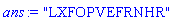 "LXFOPVEFRNHR"