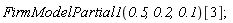 FirmModelPartial1(.5, .2, .1)[3]