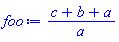 (c+b+a)/a