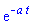 exp(-a*t)
