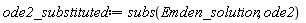 ode2_substituted := subs(Emden_solution, ode2)