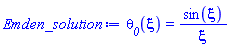 theta__0(xi) = sin(xi)/xi