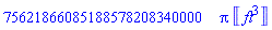 75621866085188578208340000*Pi*Units:-Unit(ft^3)
