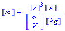 Units:-Unit(m) = Units:-Unit(s)^3*Units:-Unit(A)/(Units:-Unit(m/V)*Units:-Unit(kg))