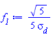 (1/5)*5^(1/2)/sigma__d