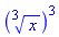 surd(x, 3)^3