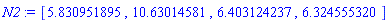 [5.830951895, 10.63014581, 6.403124237, 6.324555320]
