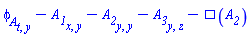 diff(diff(phi__A(X), t), y)-(diff(diff(A__1(X), x), y))-(diff(diff(A__2(X), y), y))-(diff(diff(A__3(X), y), z))-Physics:-dAlembertian(A__2(X), [X])